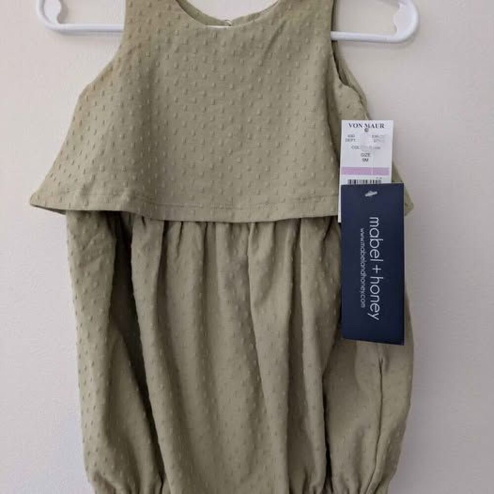 NWT Mabel & Honey Romper ~ sz 9 mo